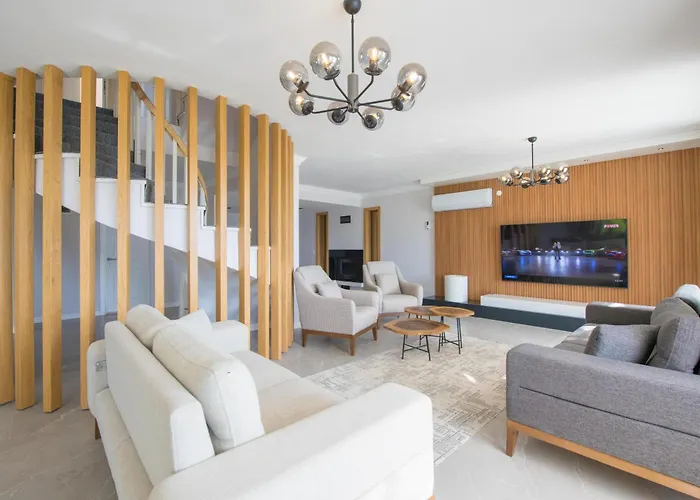 Villa Beachfront White Wıth Private Swimming Pool