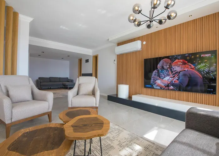 Beachfront White Wıth Private Swimming Pool Villa Kalkan